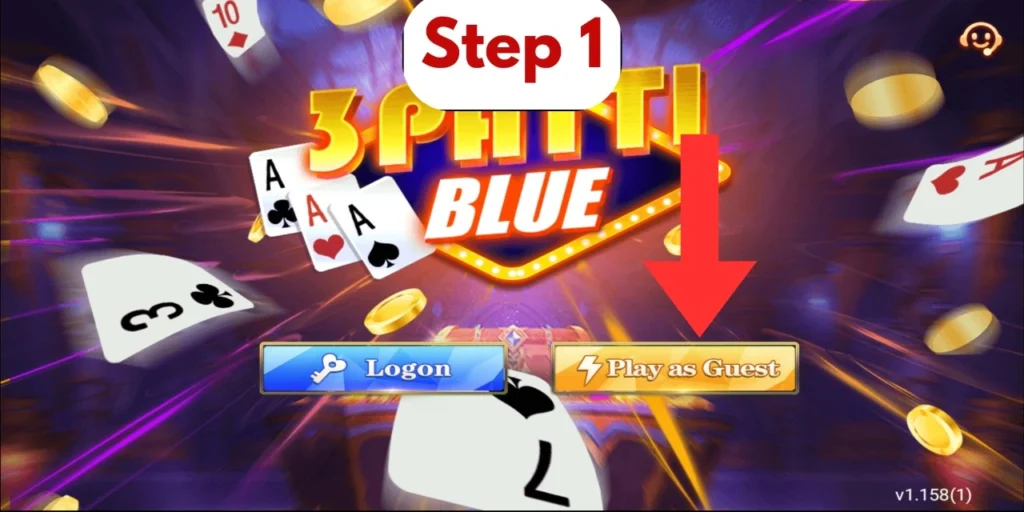 How to log in to 3Patti Blue APK?
