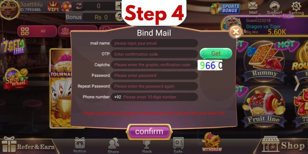 How to log in to 3Patti Blue APK?